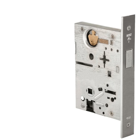 Grade 1 Mortise Deadlock Lockbody Only, Satin Stainless Steel Finish, Field Reversible